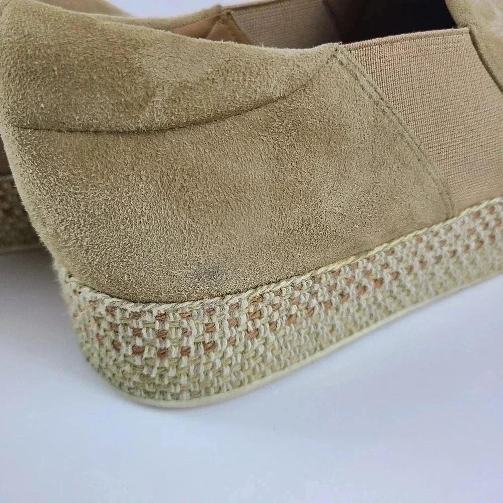 Vince Tan suede Saxon espadrilles Size 8 Comfort Casual Girls Day Adveture